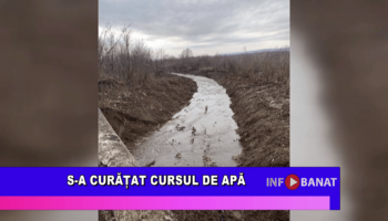 S-a curățat cursul de apă