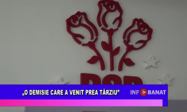 „O demisie care a venit prea târziu”