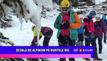 Școală de alpinism pe Muntele Mic