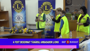 A fost desemnat tânărul ambasador Lions