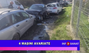 4 mașini avariate