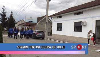 Sprijin pentru echipa de volei
