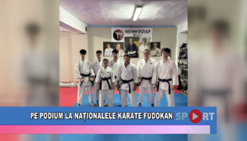 Pe podium la Naționalele Karate Fudokan