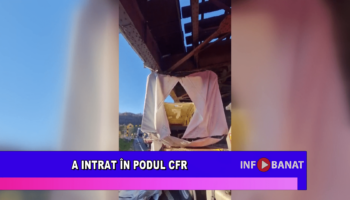 A intrat în podul CFR