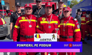 Pompierii, pe podium