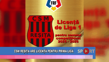 CSM Reșița are licență de prima ligă