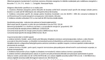 Finalizarea proiectului „Creșterea eficienței energetice pentru blocurile de locuințe I. L. Caragiale, Reșița”