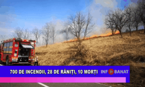 700 de incendii, 28 de răniți, 10 morți