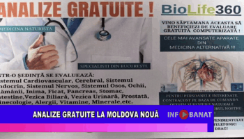 Analize gratuite la Moldova Nouă