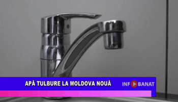 Apă tulbure la Moldova Nouă