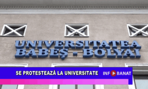 Se protestează la universitate
