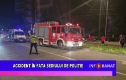 Accident în fața sediului de poliție
