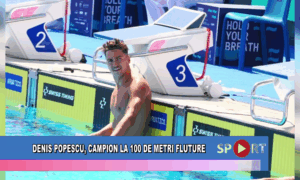 Denis Popescu, campion la 100 de metri fluture