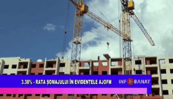 3,38%   rata șomajului în evidențele AJOFM