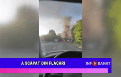 A scăpat din flăcări