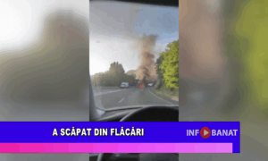 A scăpat din flăcări