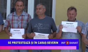 Se protestează și în Caraș-Severin