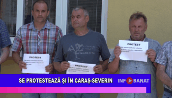 Se protestează și în Caraș-Severin