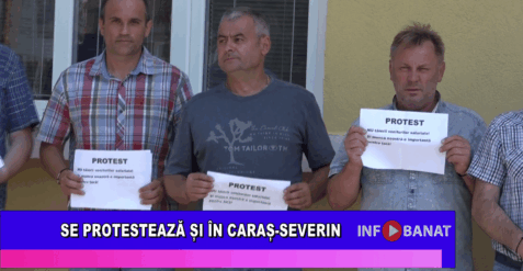 Se protestează și în Caraș-Severin