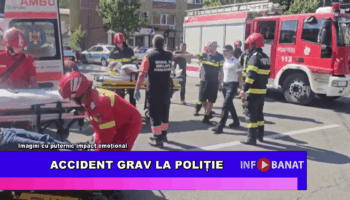 Accident grav la poliție