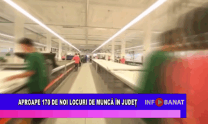 Aproape 170 de noi locuri de muncă în județ