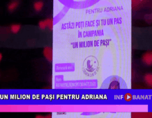 Un milion de pași pentru Adriana