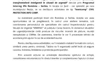 “Reziliență transfrontalieră inteligentă în situații de urgență”