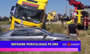Depășire periculoasă pe DN6