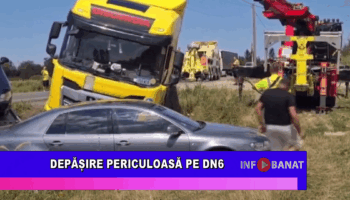 Depășire periculoasă pe DN6