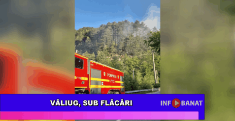 Văliug, sub flăcări