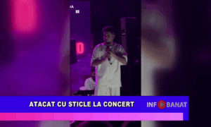 Atacat cu sticle la concert