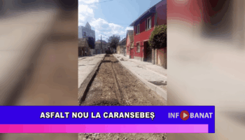 Asfalt nou la Caransebeș