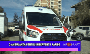 O ambulanță pentru intervenții rapide