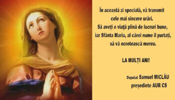 Deputatul Samuel Miclău urează La mulți ani!