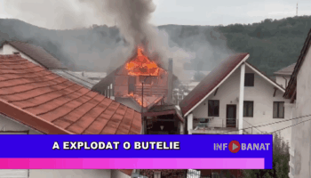 A explodat o butelie