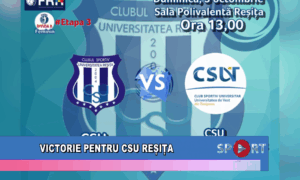 Victorie pentru CSU Reșița