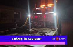 3 răniți în accident