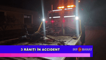 3 răniți în accident