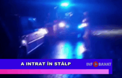 A intrat în stâlp