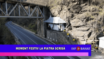 Moment festiv la Piatra Scrisă