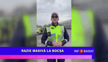 Razie masivă la Bocșa