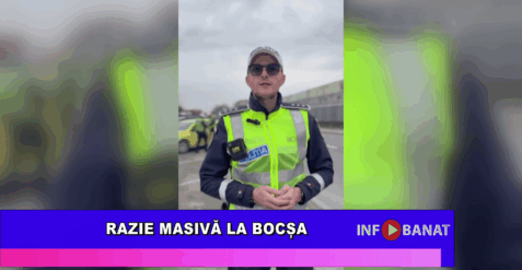 Razie masivă la Bocșa