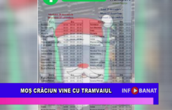 Moș Crăciun vine cu tramvaiul