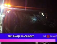 Trei răniți în accident