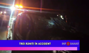 Trei răniți în accident