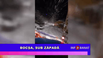 Bocșa, sub zăpadă