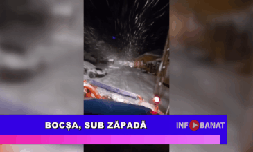 Bocșa, sub zăpadă