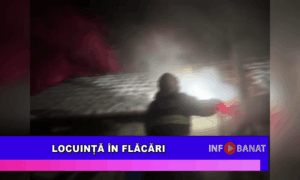 Locuință în flăcări