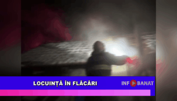 Locuință în flăcări