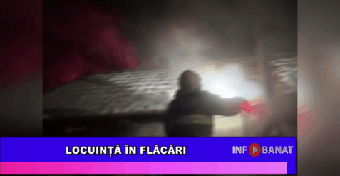 Locuință în flăcări
